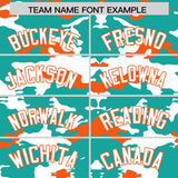Custom Bright Green White and Orange Camo Fashion Authentic Sleeveless Baseball Jersey