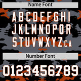 Custom Black Gray and Texas Orange Camo Fashion Authentic Sleeveless Baseball Jersey