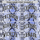 Custom Royal Snakeskin Pattern Authentic Sleeveless Baseball Jersey