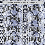 Custom Navy Snakeskin Pattern Authentic Sleeveless Baseball Jersey