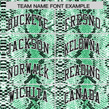 Custom Kelly Green Snakeskin Pattern Authentic Sleeveless Baseball Jersey