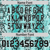 Custom Aqua Snakeskin Pattern Authentic Sleeveless Baseball Jersey