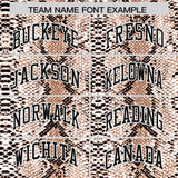 Custom Crimson Snakeskin Pattern Authentic Sleeveless Baseball Jersey