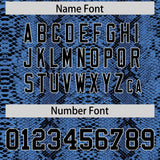 Custom Black Snakeskin Pattern Authentic Sleeveless Baseball Jersey