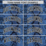 Custom Black Snakeskin Pattern Authentic Sleeveless Baseball Jersey