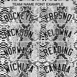 Custom Black Snakeskin Pattern Authentic Sleeveless Baseball Jersey