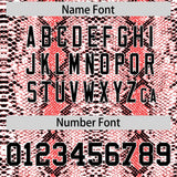 Custom Red Snakeskin Pattern Authentic Sleeveless Baseball Jersey