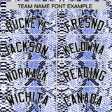 Custom Royal Snakeskin Pattern Authentic Sleeveless Baseball Jersey