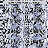 Custom Navy Snakeskin Pattern Authentic Sleeveless Baseball Jersey