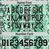 Custom Kelly Green Snakeskin Pattern Authentic Sleeveless Baseball Jersey