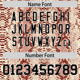 Custom Texas Orange Snakeskin Pattern Authentic Sleeveless Baseball Jersey