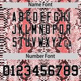 Custom Red Snakeskin Pattern Authentic Sleeveless Baseball Jersey