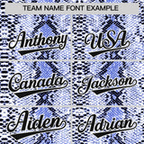 Custom Royal Snakeskin Pattern Authentic Sleeveless Baseball Jersey