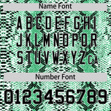 Custom Kelly Green Snakeskin Pattern Authentic Sleeveless Baseball Jersey