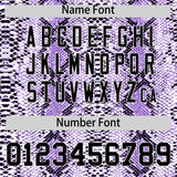 Custom Purple Snakeskin Pattern Authentic Sleeveless Baseball Jersey