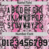 Custom Pink Snakeskin Pattern Authentic Sleeveless Baseball Jersey