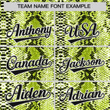 Custom Black Snakeskin Pattern Authentic Sleeveless Baseball Jersey