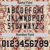 Custom Texas Orange Snakeskin Pattern Authentic Sleeveless Baseball Jersey