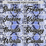 Custom Royal Snakeskin Pattern Authentic Sleeveless Baseball Jersey