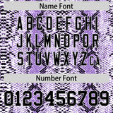 Custom Purple Snakeskin Pattern Authentic Sleeveless Baseball Jersey