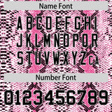 Custom Pink Snakeskin Pattern Authentic Sleeveless Baseball Jersey