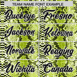 Custom Black Snakeskin Pattern Authentic Sleeveless Baseball Jersey