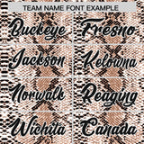 Custom Crimson Snakeskin Pattern Authentic Sleeveless Baseball Jersey