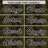 Custom Black Snakeskin Pattern Authentic Sleeveless Baseball Jersey