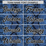 Custom Black Snakeskin Pattern Authentic Sleeveless Baseball Jersey