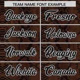 Custom Black Snakeskin Pattern Authentic Sleeveless Baseball Jersey