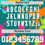 Custom Aqua Graffiti Fashion Baseball Jersey For Women