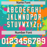 Custom Aqua Graffiti Fashion Baseball Jersey For Women