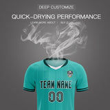 Custom Bright Green Classic Striped Personalized Soccer Tops/Sets Jersey