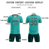 Custom Bright Green Classic Striped Personalized Soccer Tops/Sets Jersey