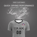 Custom Dark Gray White Training Uniform For Men Soccer Sets Jersey