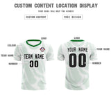 Custom White Kelly Green Training Uniform For Men Soccer Sets Jersey