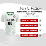 Custom White Kelly Green Training Uniform For Men Soccer Sets Jersey