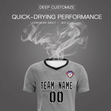 Custom Dark Gray White Training Uniform For Men Soccer Sets Jersey