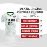 Custom White Kelly Green Training Uniform For Men Soccer Sets Jersey