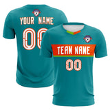 Custom Aqua Classic Sports Sets Soccer Shirt Jersey