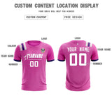 Custom Light Red Striped Sportswear Soccer Tops/Sets Jersey For Adults