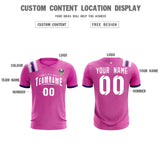 Custom Light Red Striped Sportswear Soccer Tops/Sets Jersey For Adults
