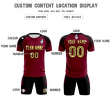 Custom Crimson Classic Soccer Training Sets Jersey For Adults/Kids