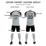 Custom Silver Classic Soccer Training Sets Jersey For Adults/Kids