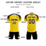 Custom Gold Classic Soccer Training Sets Jersey For Adults/Kids