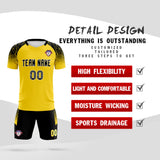 Custom Gold Classic Soccer Training Sets Jersey For Adults/Kids