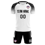 Custom White Classic Soccer Training Sets Jersey For Adults/Kids