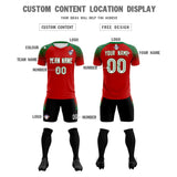Custom Red Classic Soccer Training Sets Jersey For Adults/Kids
