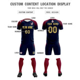 Custom Navy Classic Soccer Training Sets Jersey For Adults/Kids