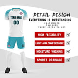 Custom White Classic Soccer Training Sets Jersey For Adults/Kids